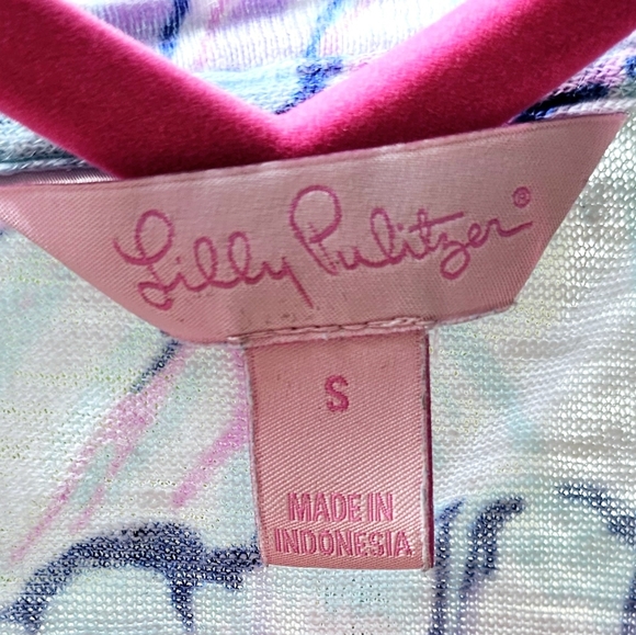 Lilly Pulitzer Irana Top - In "Oh Shello" Serene Blue Print - Picture 5 of 8